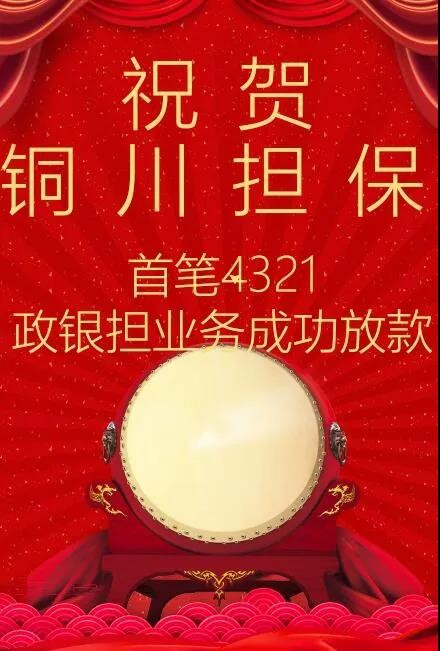 铜川担保首单“4321”新型政银担合作业务“落地生花”